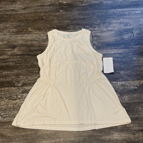 Athleta Air Out Cinch Tank Camisole Womens Medium White Sleeveless Athletic NWT - Picture 2 of 14